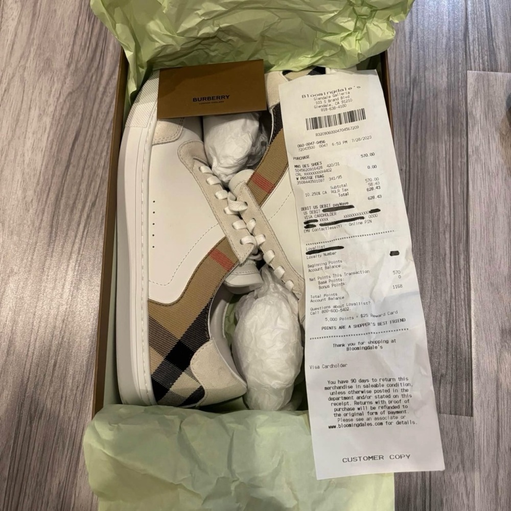 New Men’s Burberry Sneakers